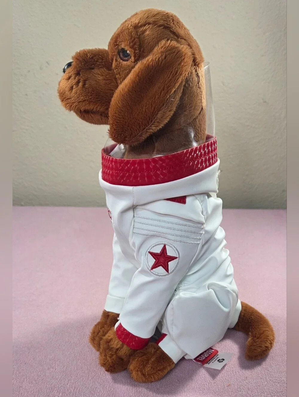 Marvel White and Red CCCP Dog Jacket